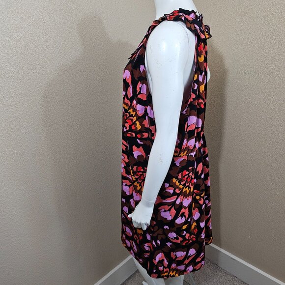 CABI #4454 Monarch Ruffled Neck Line Racerback Dress~Size XL - Picture 4 of 11